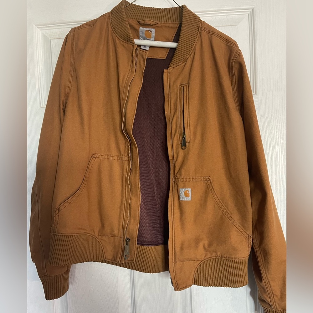 WOMEN'S RUGGED FLEX® RELAXED FIT CANVAS JACKET - 1 WARM RATING